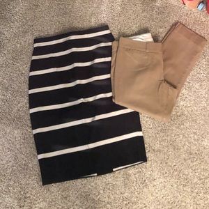 Bundle of Banana Republic Work Pants/Skirt 4P